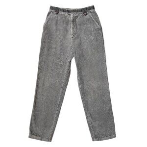 80s vintage highwaisted corduroy pants grey contrast Brittania relaxed leg.